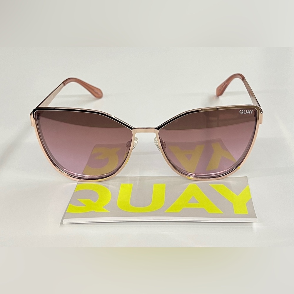 Quay Australia Sunglasses IN PURSUIT -ROSEG/BRNPK - Picture 6 of 8